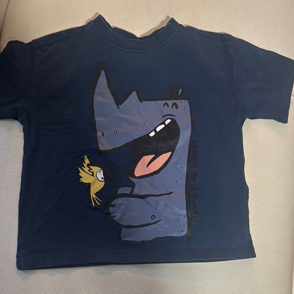 Zara Kids Blue Graphic T-Shirt